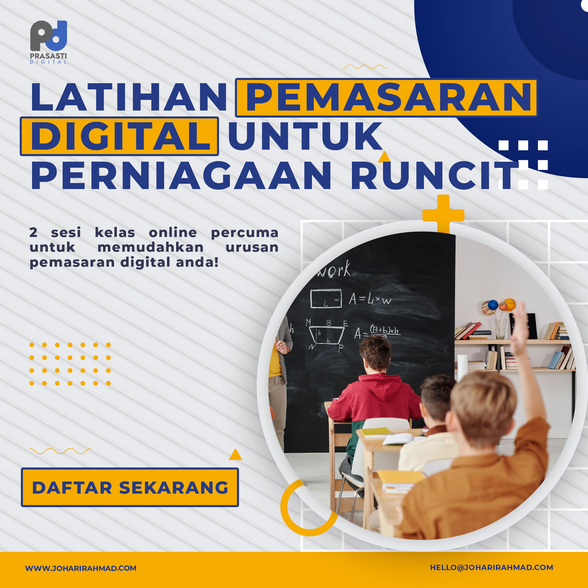 Latihan Pemasaran Digital untuk Perniagaan Runcit (Retail)