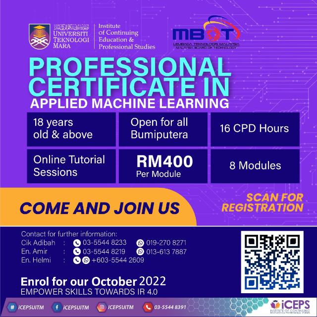 Professional Certificate In Applied Machinge Learning